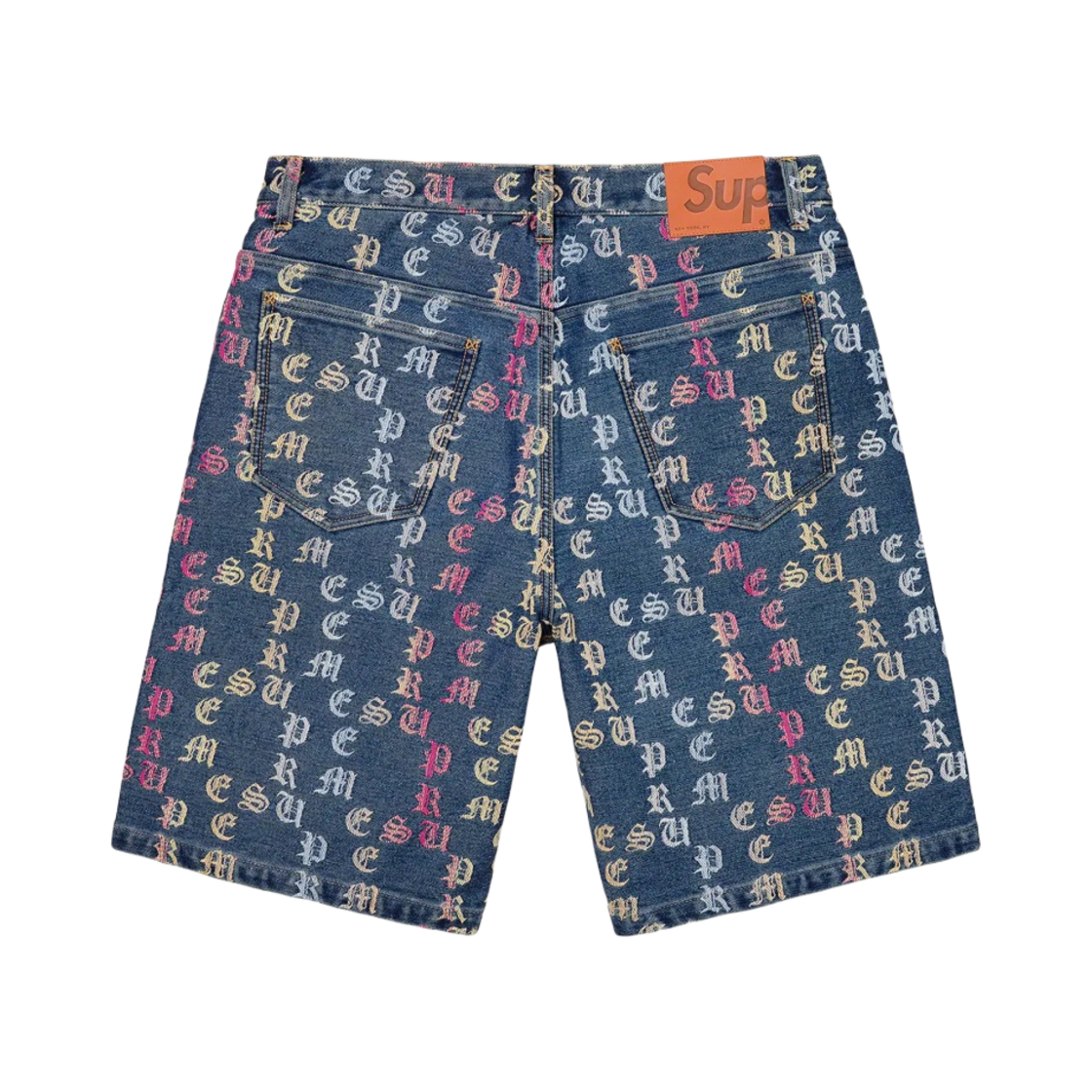 슈프림 그라디언트 자카드 데님 쇼츠 블루 - 22SS(Supreme Gradient Jacquard Denim Shorts Blue - 22SS) - 2