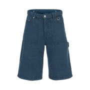 Thevinylhouse Dyed Double Knee Shorts Blue