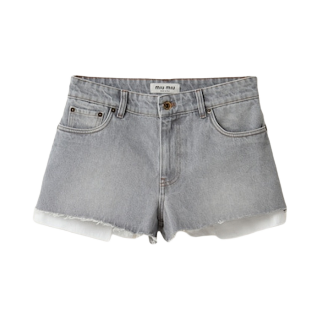 (W) 미우 미우 데님 쇼츠 그레이