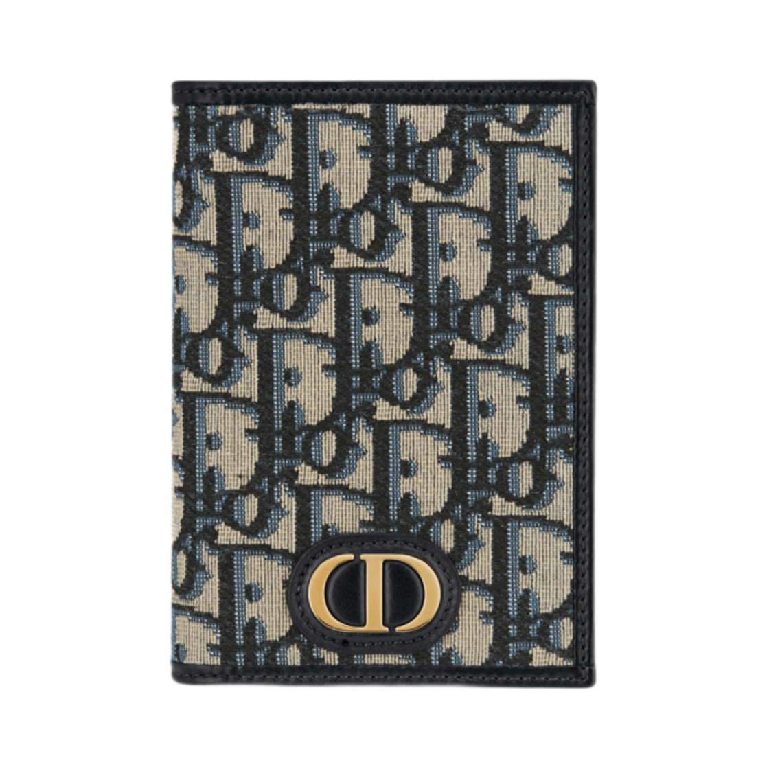 디올 30 몽테뉴 패스포트 홀더 블루 디올 오블리크 자카드(Dior 30 Montaigne Passport Holder Blue Dior Oblique Jacquard) - 1