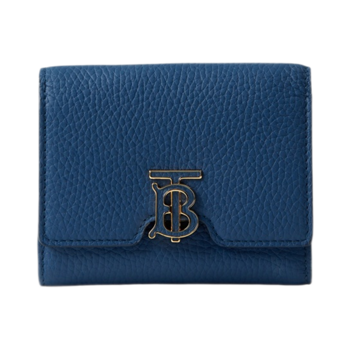 버버리 그레이니 레더 TB 컴팩트 지갑 리치 네이비(Burberry Grainy Leather TB Compact Wallet Rich Navy) - 1