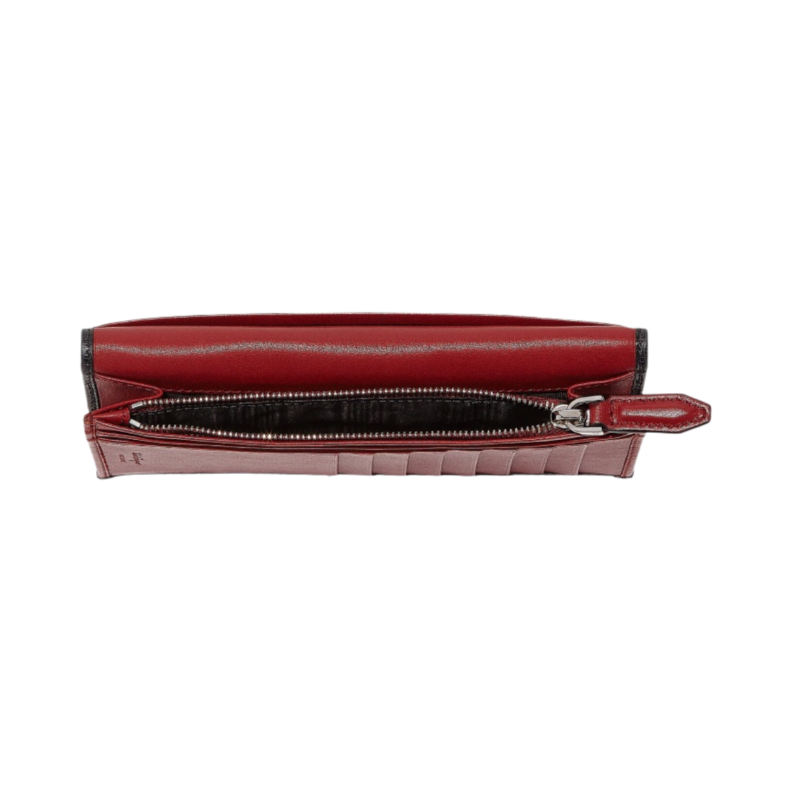 페라가모 간치니 오거나이저 지갑 블랙 페라가모 레드(Ferragamo Gancini Organizer Wallet Black Ferragamo Red) - 2