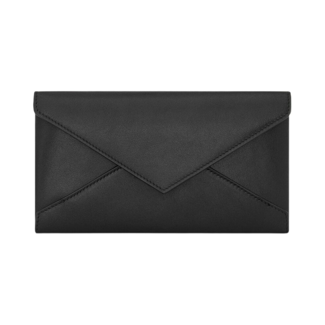 생로랑 레터 라지 월렛 레더 블랙(Saint Laurent Letter Large Wallet in Leather Black) - 1