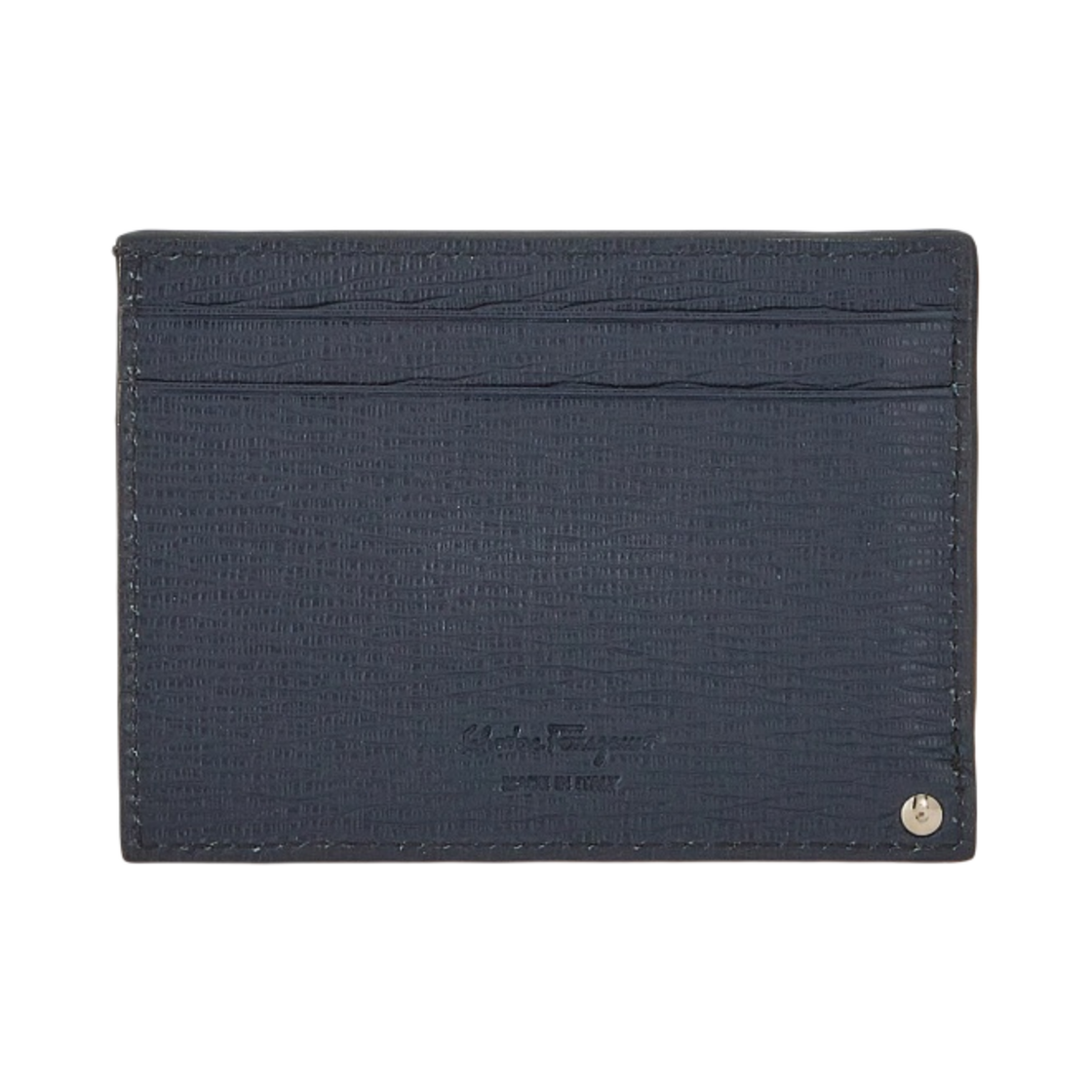 페라가모 간치니 풀-아웃 ID 윈도우 카드 홀더 딥 오션 블랙(Ferragamo Gancini Card Holder with Pull-Out ID Window Deep Ocean Black) - 3