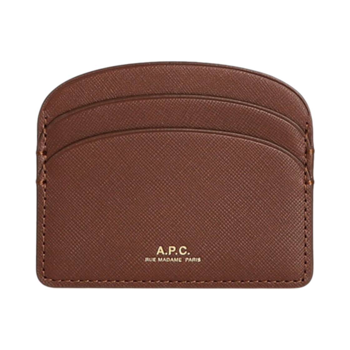 아페쎄 데미룬 카드 홀더 넛 브라운(A.P.C. Demi-Lune Card Holder Nut Brown)