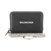Balenciaga Chain Card Holder Black