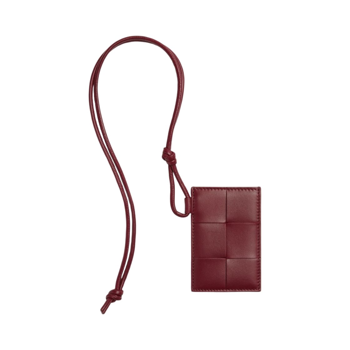 보테가 베네타 스트랩 카드 케이스 보르도(Bottega Veneta Card Case On Strap Bordeaux) - 1