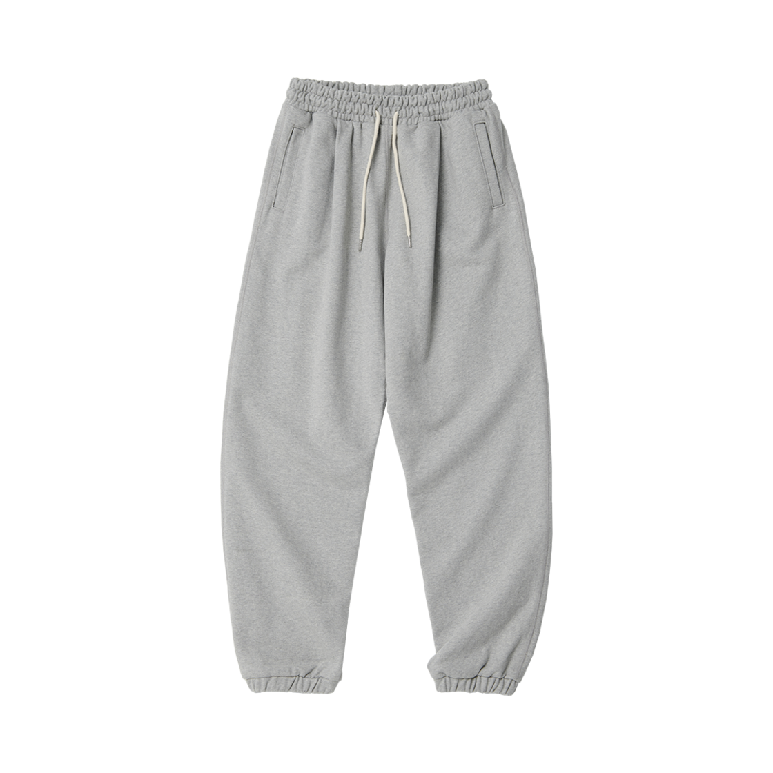 원턱 스웻 팬츠 헤더 그레이(1-Tuck Sweatpants Heather Gray)