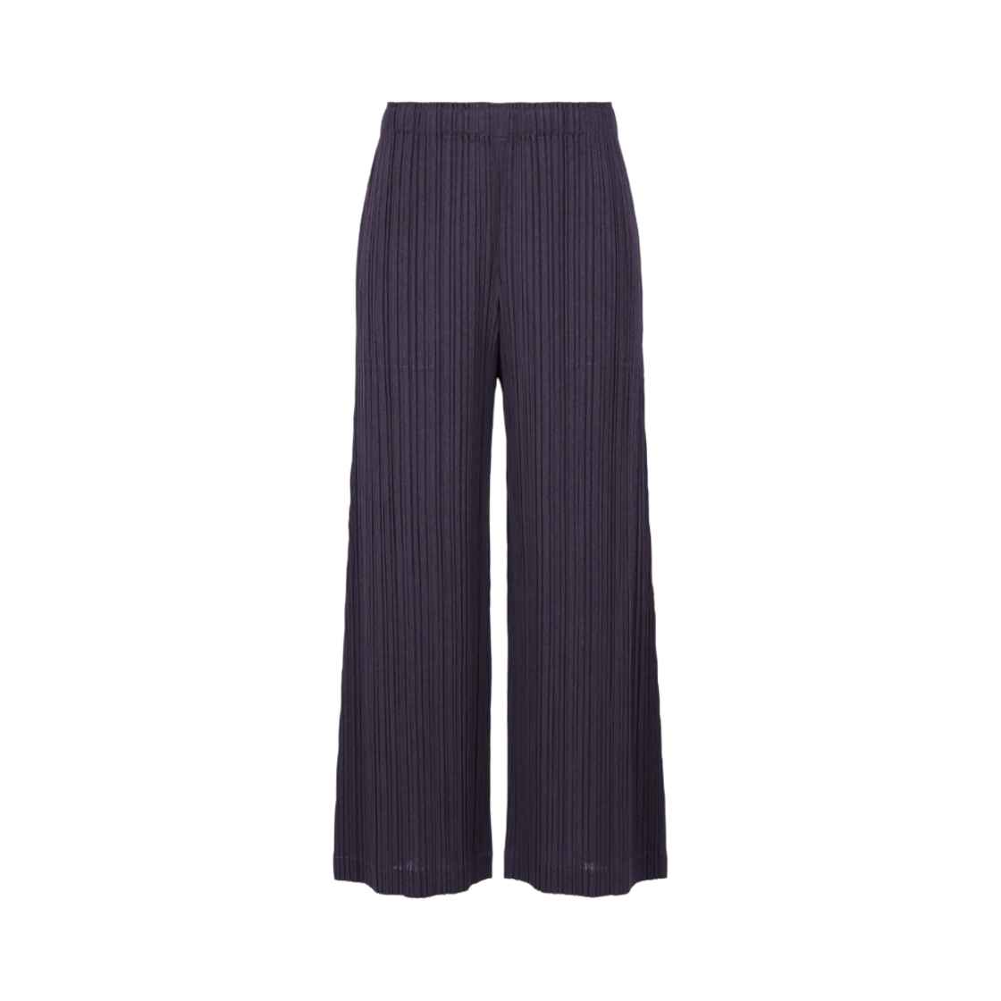 (W) 플리츠 플리즈 이세이 미야케 라미 플리츠 팬츠 인디고((W) Pleats Please Issey Miyake Ramie Pleats Pants Indigo) - 1