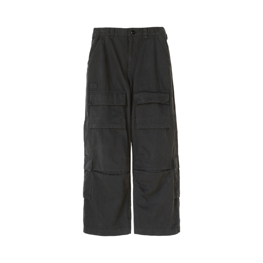 폴리테루 x 노매뉴얼 다이드 카고 팬츠 카키(Polyteru x Nomanual Dyed Cargo Pants Khaki) - 1