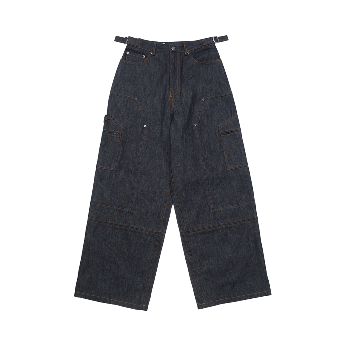 알렌느 카펜터 카고 데님 팬츠 인디고(Haleine Carpenter Cargo Denim Pants Indigo (VB310))