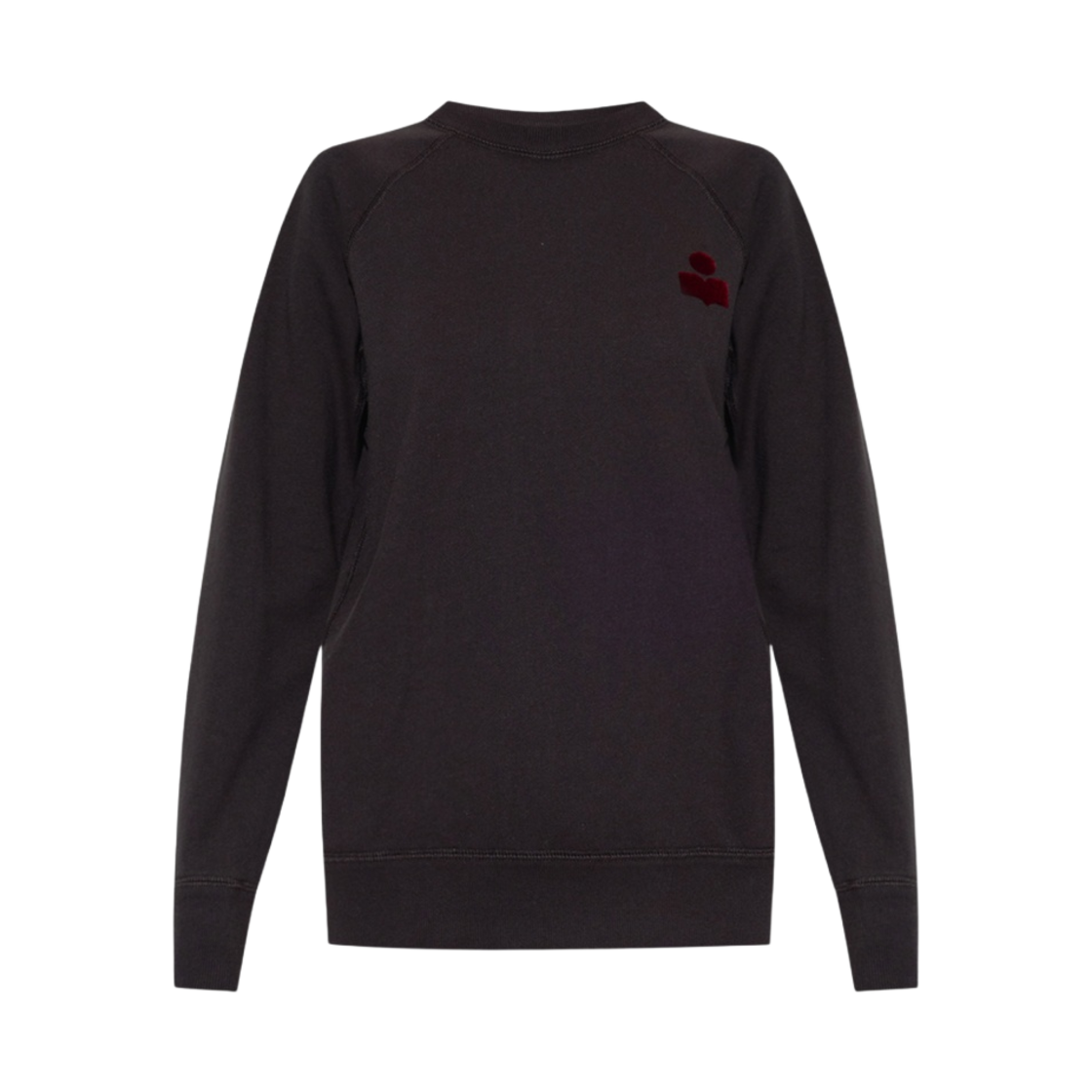 (W) 이자벨 마랑 밀립 스몰 로고 크루넥 스웨트셔츠 페이디드 블랙 - 22FW((W) Isabel Marant Millyp Small Logo Crewneck Sweatshirt Faded Black - 22FW) - 1