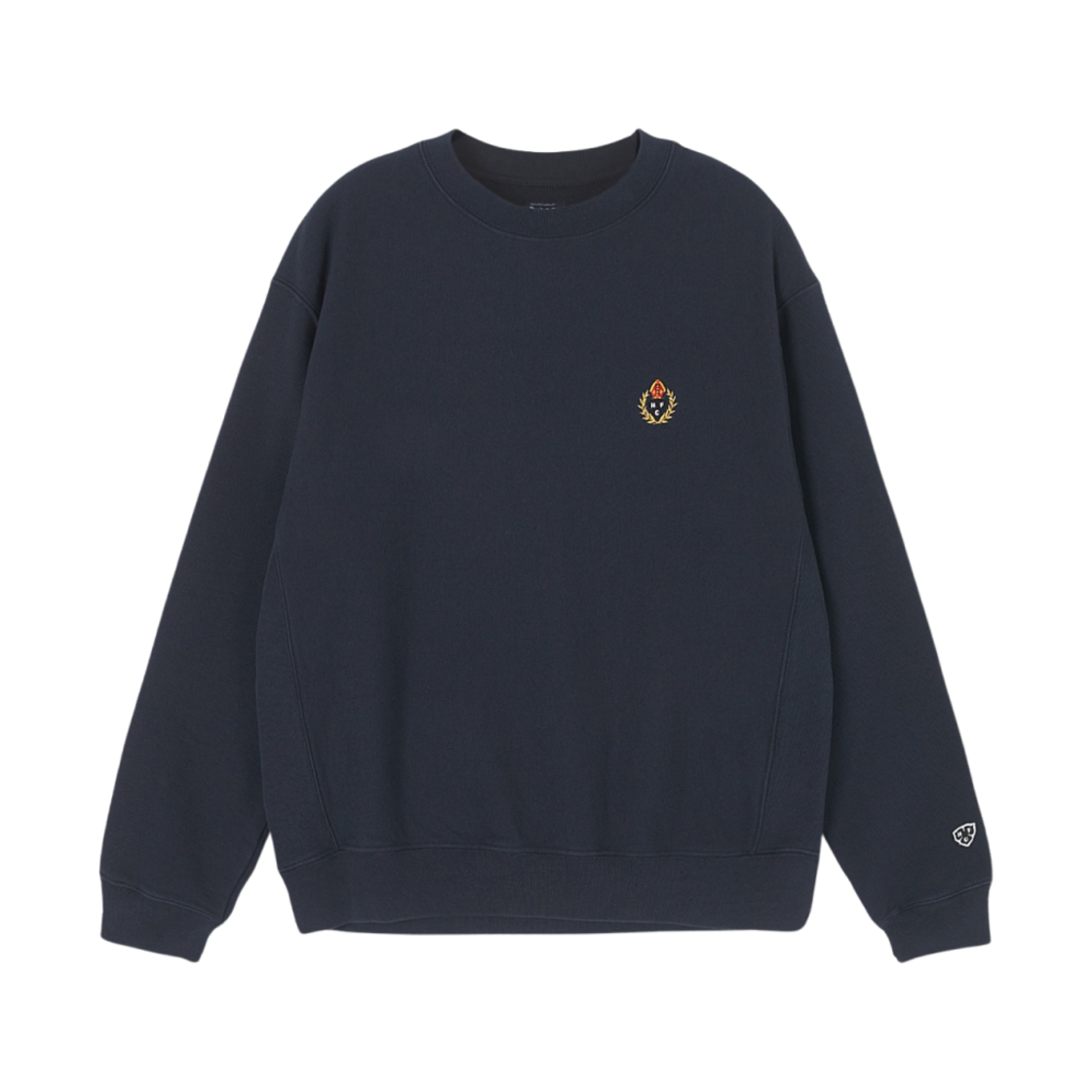 헤리티지 플로스 크레스트 226 리버스 크루넥 네이비(Heritage Floss Crest 226 Reverse Crewneck Navy)