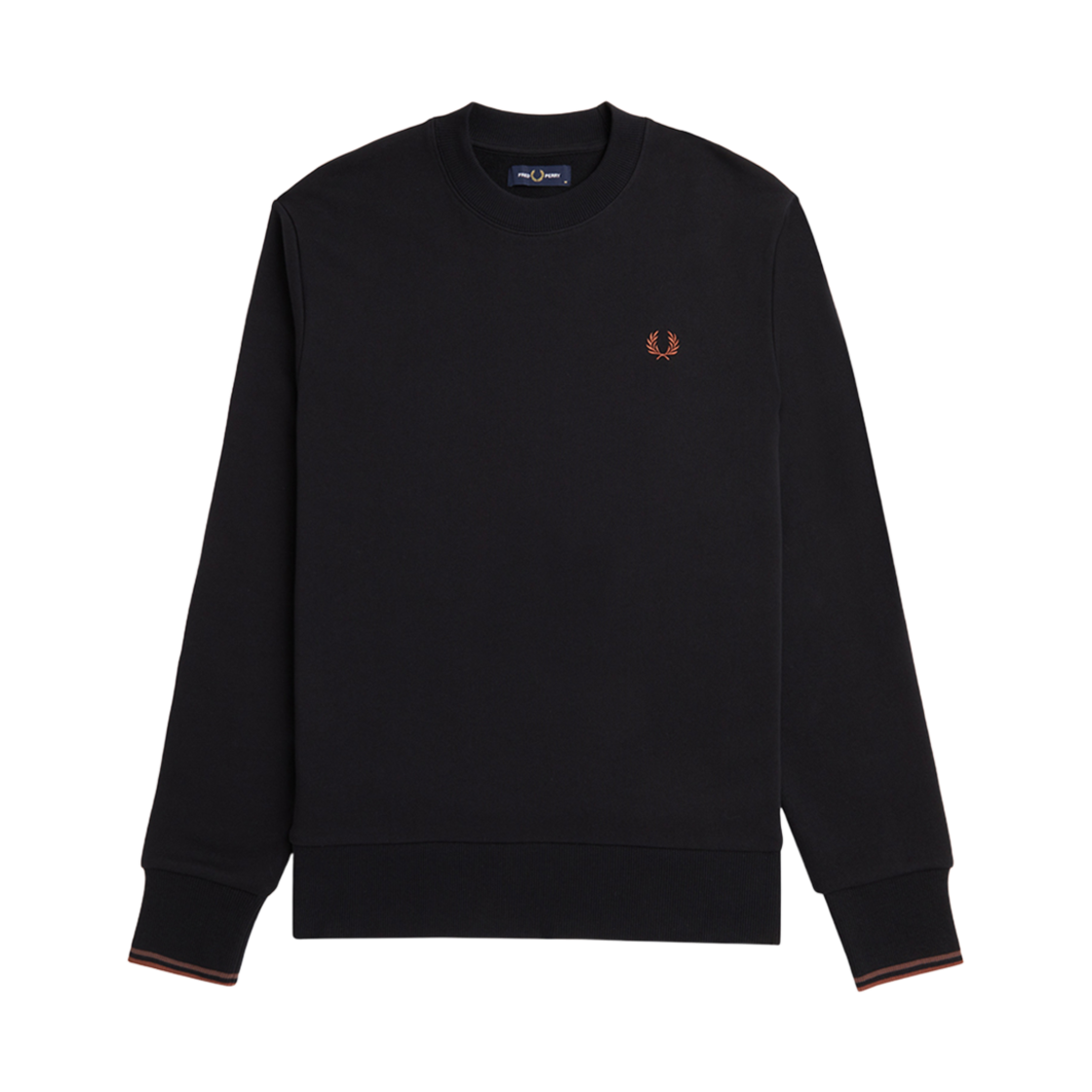 AFPM2437535-X56 Fred Perry Crew Neck Sweatshirt Black