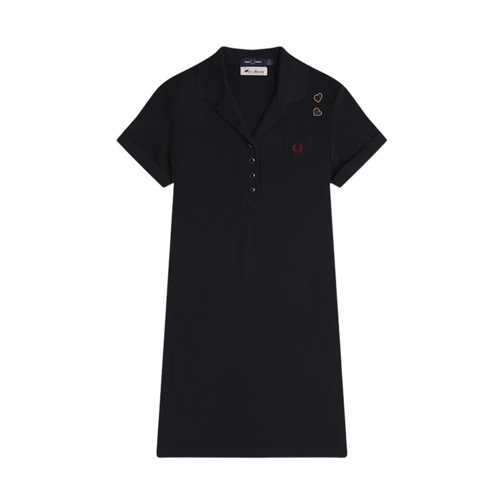 AFPF2519107-102 Fred PerryxAmy Winehouse Pocket Detail Pique Dress Black