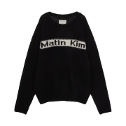 (W) Matin Kim Matin Volume Snug Knit Pullover Black