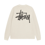 Stussy Raglan Thermal LS Crew Bone