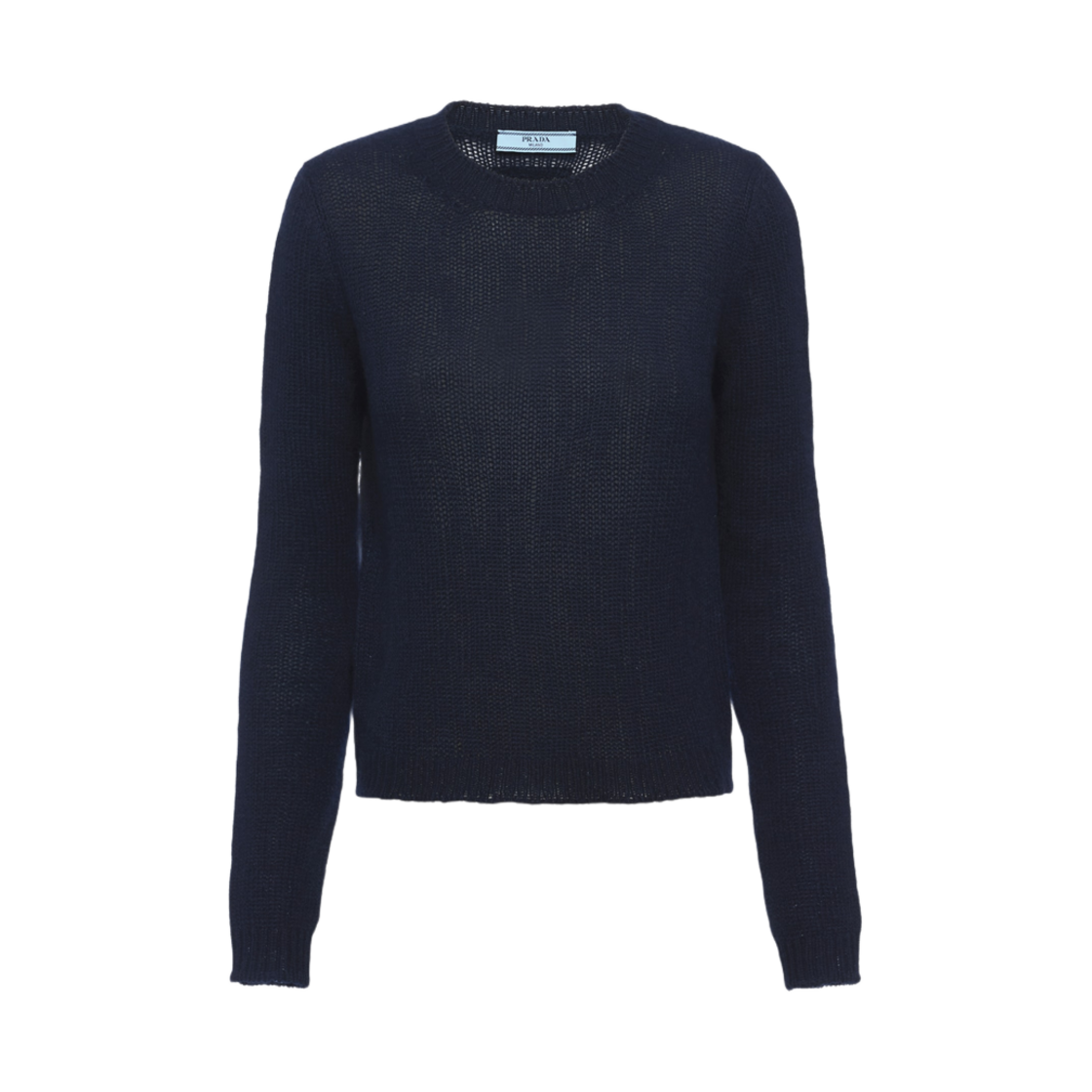 (W) 프라다 캐시미어 크루넥 스웨터 네이비((W) Prada Cashmere Crewneck Sweater Navy)