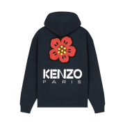 Kenzo Boke Flower Oversized Hoodie Sweatshirt Midnight Blue
