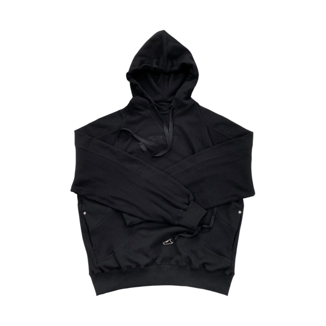 언더마이카 시오키 아켄 와플 후드 잉크 블랙 - 22SS