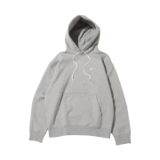 Nike Solo Swoosh Fleece Pullover Hoodie Grey - Asia