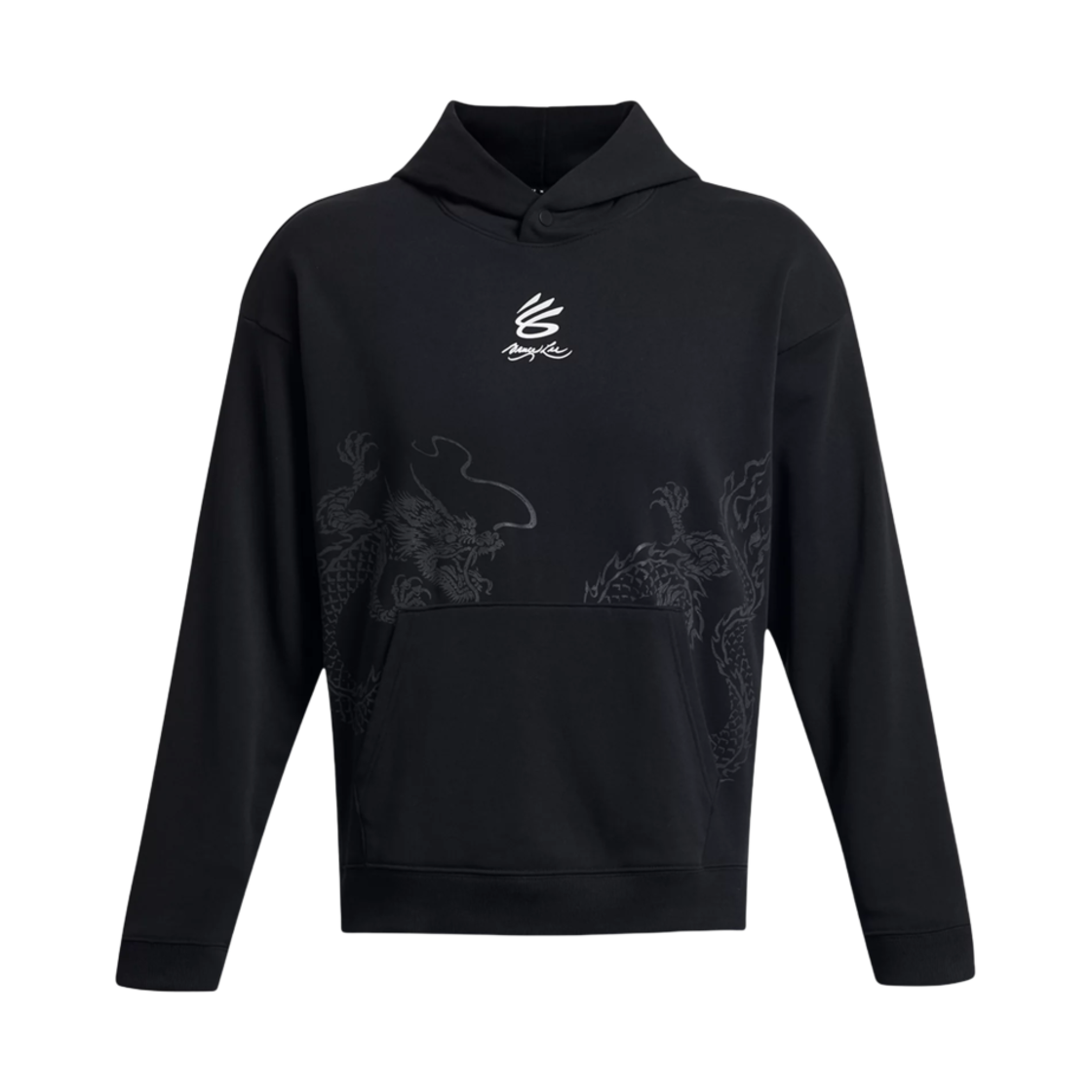언더아머 x 브루스 리 커리 루나 뉴 이어 퓨처 드래곤 후드 블랙(Under Armour x Bruce Lee Curry Lunar New Year Future Dragon Hoodie Black) - 1