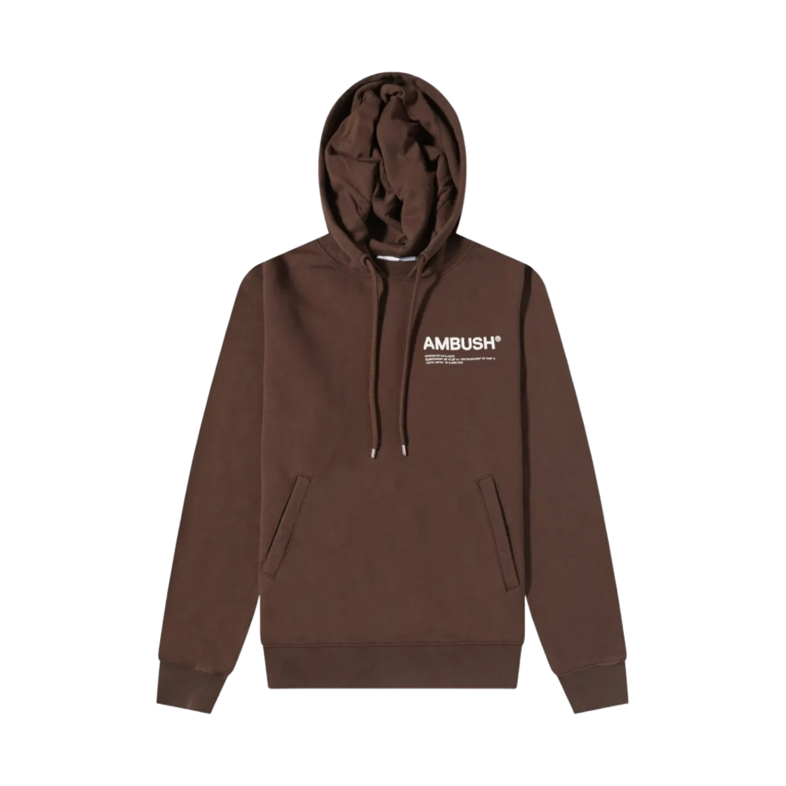 BMBB012S22FLE0016410 Ambush Workshop Hoodie Chcolate Brown