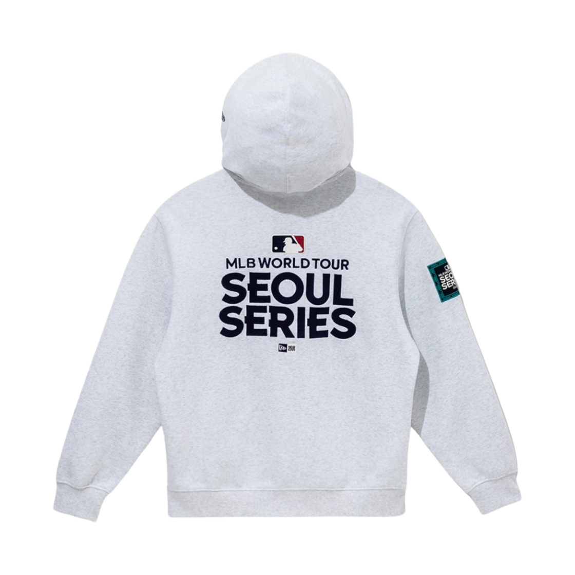 뉴에라 MLB 서울 시리즈 LA 다저스 후드 헤더 그레이(New Era MLB Seoul Series LA Dodgers Hood Heather Gray)