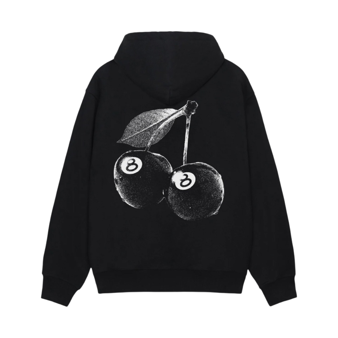 스투시 체리 후드 블랙