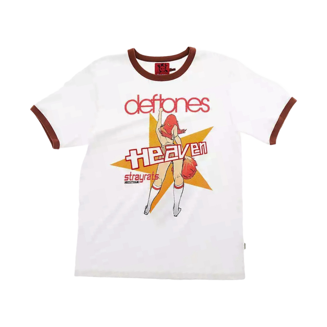 3S3RTP001C20 Heaven by Marc Jacobs Back To School T-Shirt Chalk