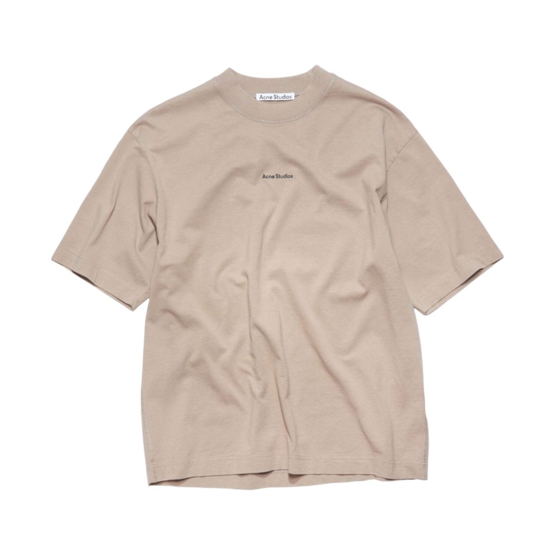 아크네 스튜디오 로고 티셔츠 머쉬룸 베이지(Acne Studios Logo T-Shirt Mushroom Beige) - 1