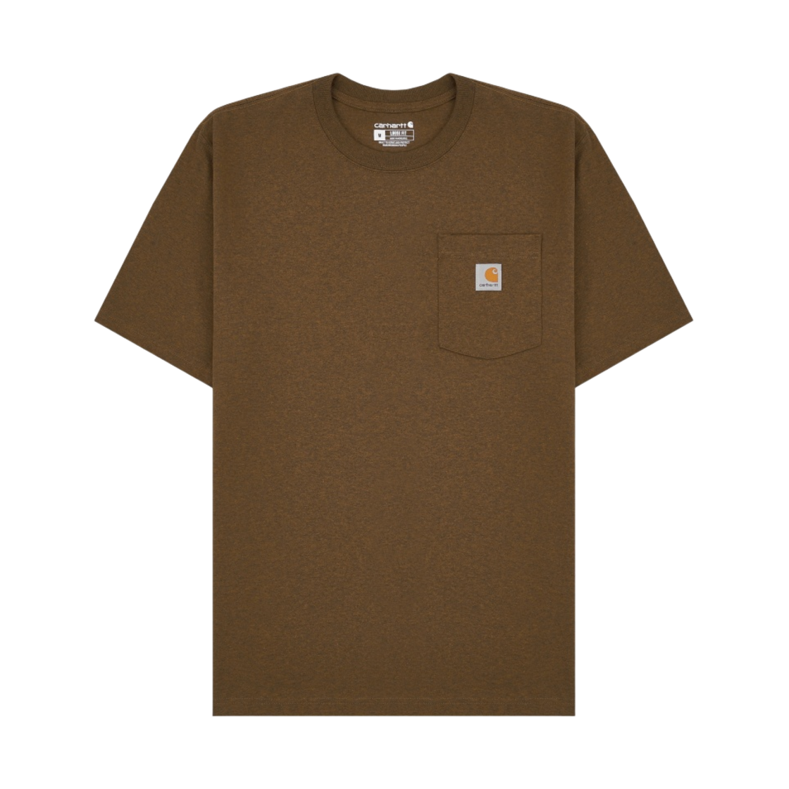 칼하트 루즈 핏 헤비웨이트 레귤러 숏슬리브 포켓 티셔츠 오일드 월넛 헤더(Carhartt Loose Fit Heavyweight Regular Short Sleeve Pocket T-Shirt Oiled Walnut Heather)