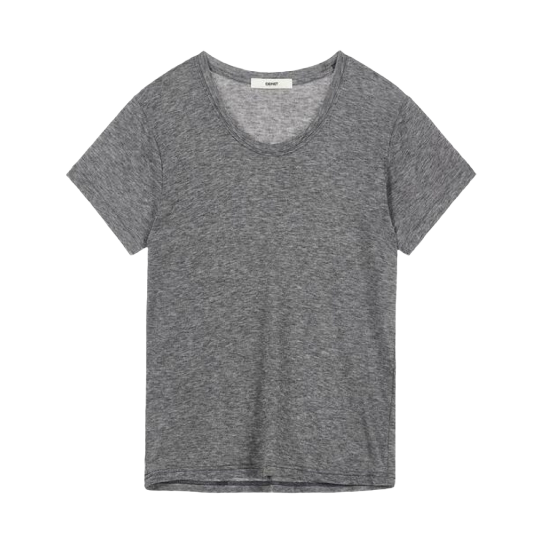 (W) 다이닛 소프트 슬림 티셔츠 차콜((W) Deinet Soft Slim T-Shirts Charcoal)