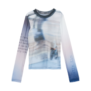 (W) Matin Kim Maldives Mesh Top Blue