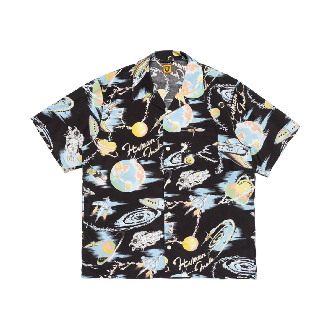 HM27SH024 Human Made Graphic Aloha Shirt Black