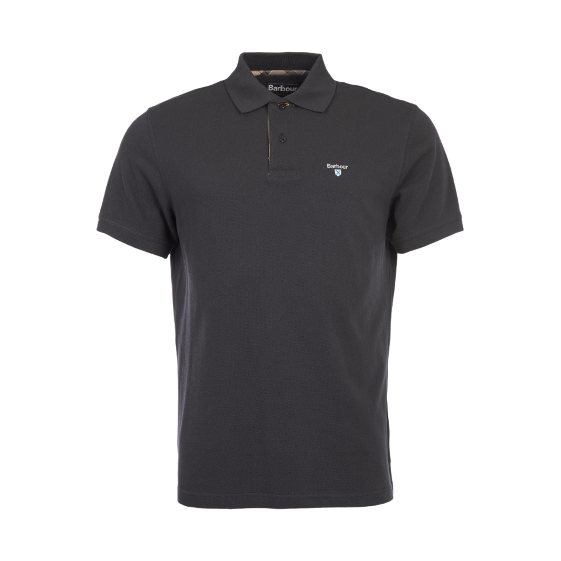 바버 타탄 피케 폴로 셔츠 네이비 드레스(Barbour Tartan Pique Polo Shirt Navy Dress) - 1