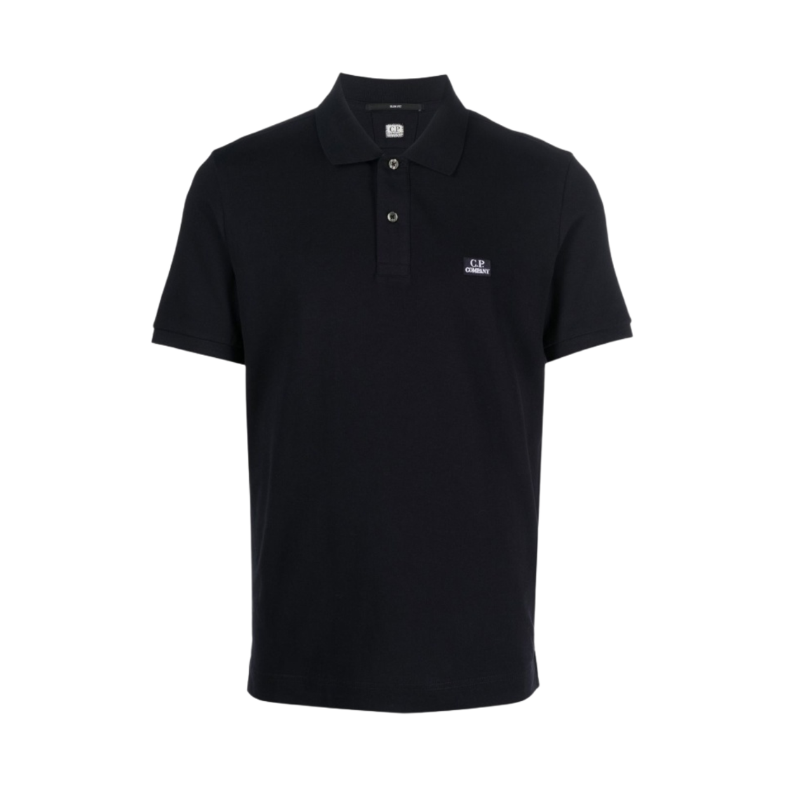 C.P. 컴퍼니 숏슬리브 스트레치 피케 블랙 - 23SS(C.P. Company Short Sleeve Stretch Piquet Black - 23SS) - 1