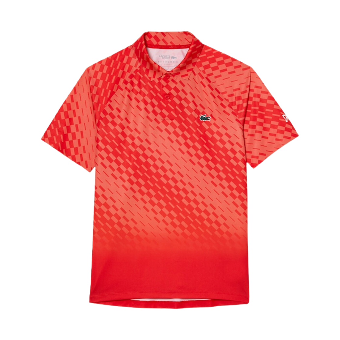 라코스테 x 노박 조코비치 그라데이션 폴로 레드 오렌지(Lacoste x Novak Djocovic Gradation Polo Red Orange)