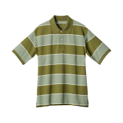 Uniqlo x JW Anderson Dry Pique Stripe Polo Shirt Wide Green - KR