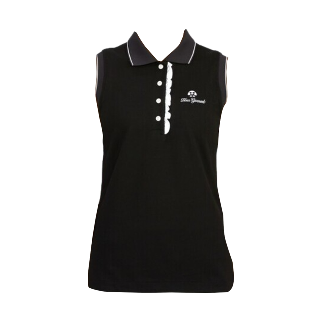 HHW-2A-AP53 (W) Horn Garment Golf Wear Este Sleeveless Black