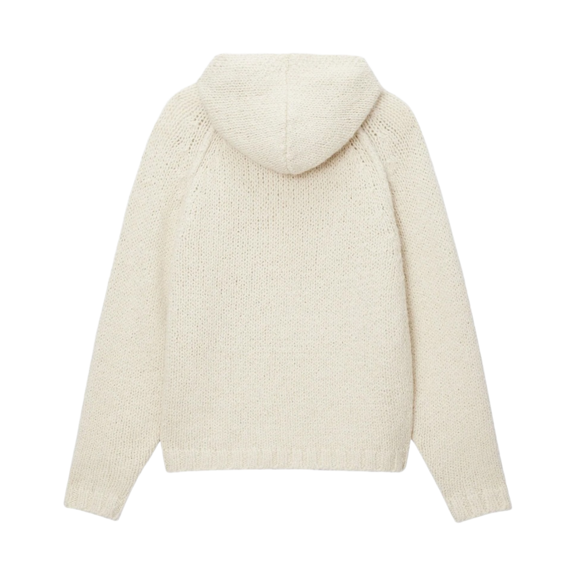 스투시 청키 니트 후드 집업 아이보리 | Stussy | KREAM