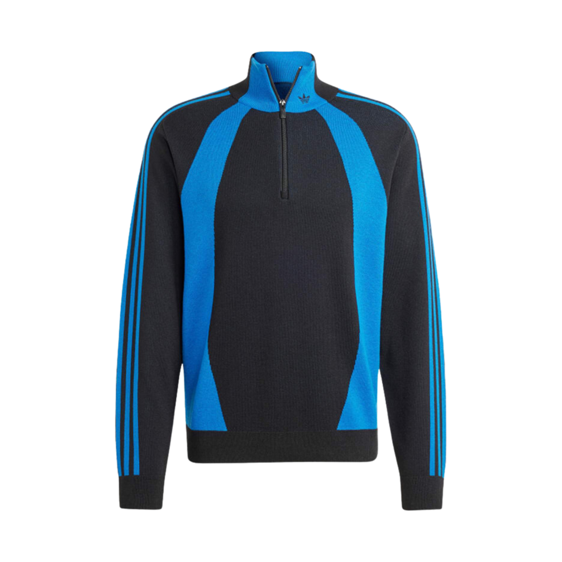 IR7127 Adidas Quarter Half Zip Jumper Blue Bird Black Black - KR Sizing