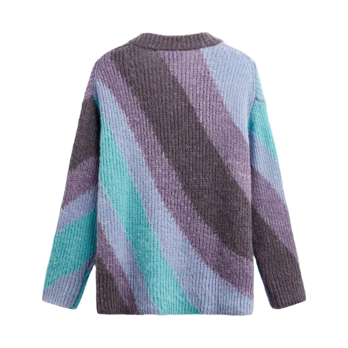 자라 x 메종 스페셜 슬랜트 스트라이프 스웨터 라일락(Zara x Maison Special Slant Stripe Sweater Lilac) - 2