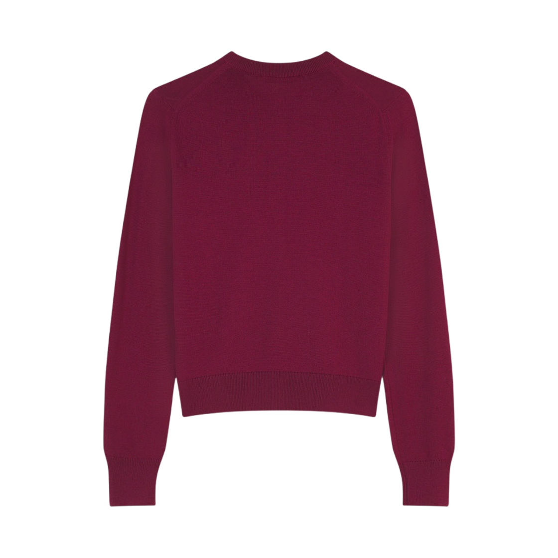 (W) 메종 키츠네 볼드 폭스 헤드 패치 레귤러 가디건 그레이프((W) Maison Kitsune Bold Fox Head Patch Regular Cardigan Grape) - 2