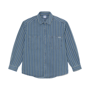 Polar Skate Co. Mike Denim Shirt Blue/Yellow