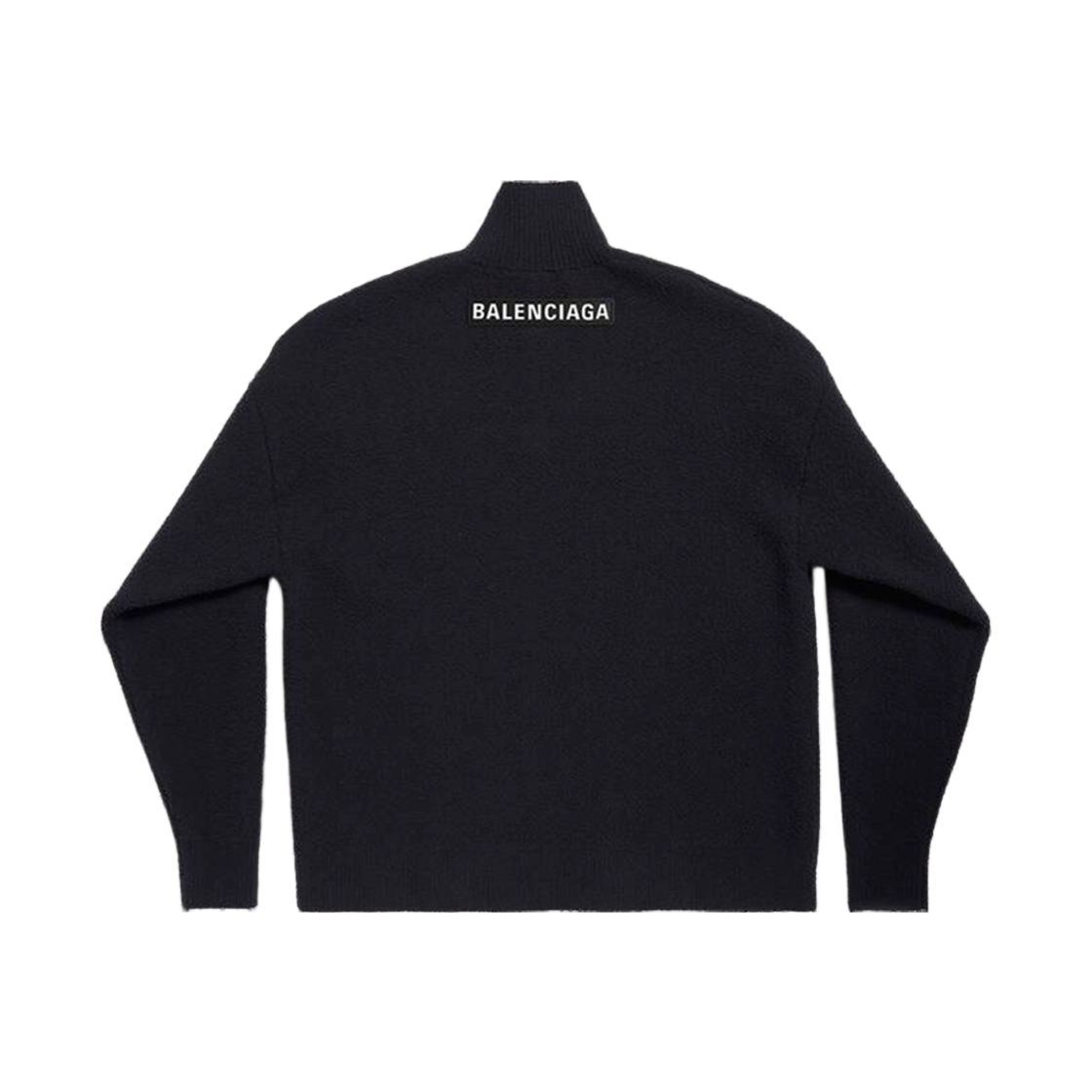 발렌시아가 스키웨어 하프 지퍼 하이 넥 스웨터 블랙(Balenciaga Skiwear Half Zip High Neck Sweater Black) - 2