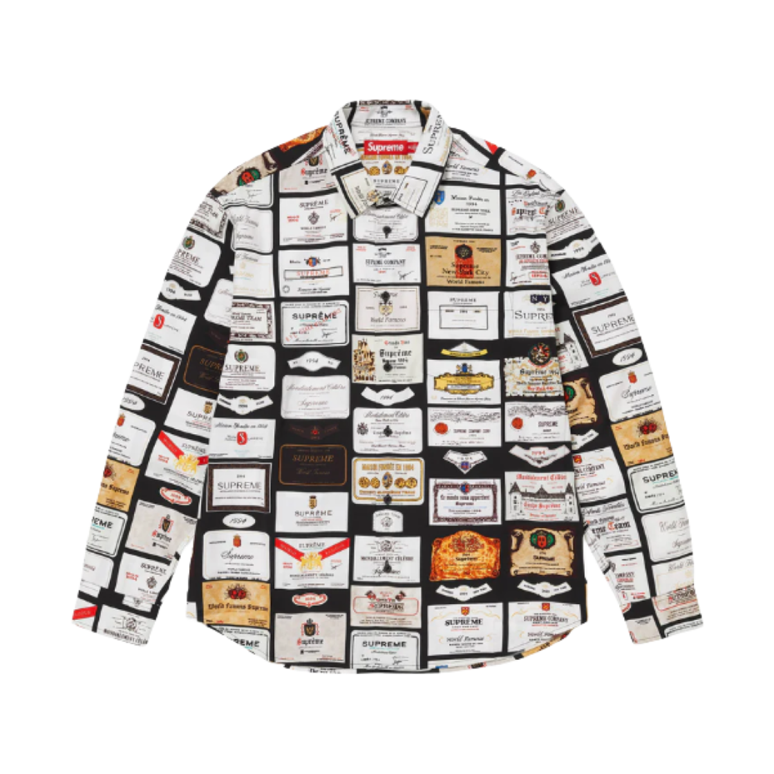 슈프림 라벨 셔츠 블랙 - 24FW(Supreme Label Shirt Black - 24FW) - 1