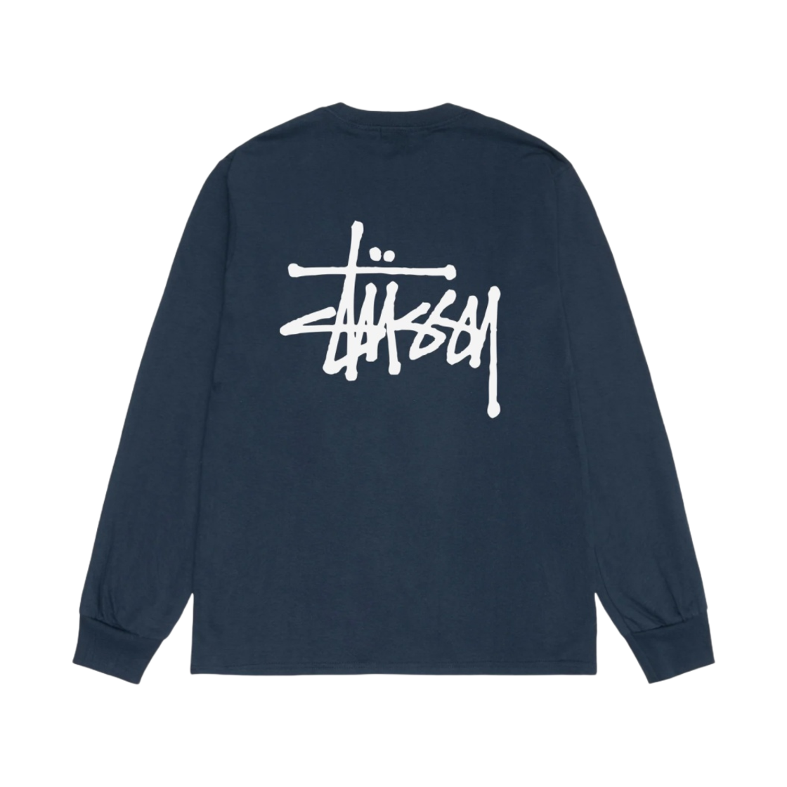 스투시 베이직 스투시 롱슬리브 티셔츠 네이비 2024(Stussy Basic Stussy LS T-Shirt Navy 2024)