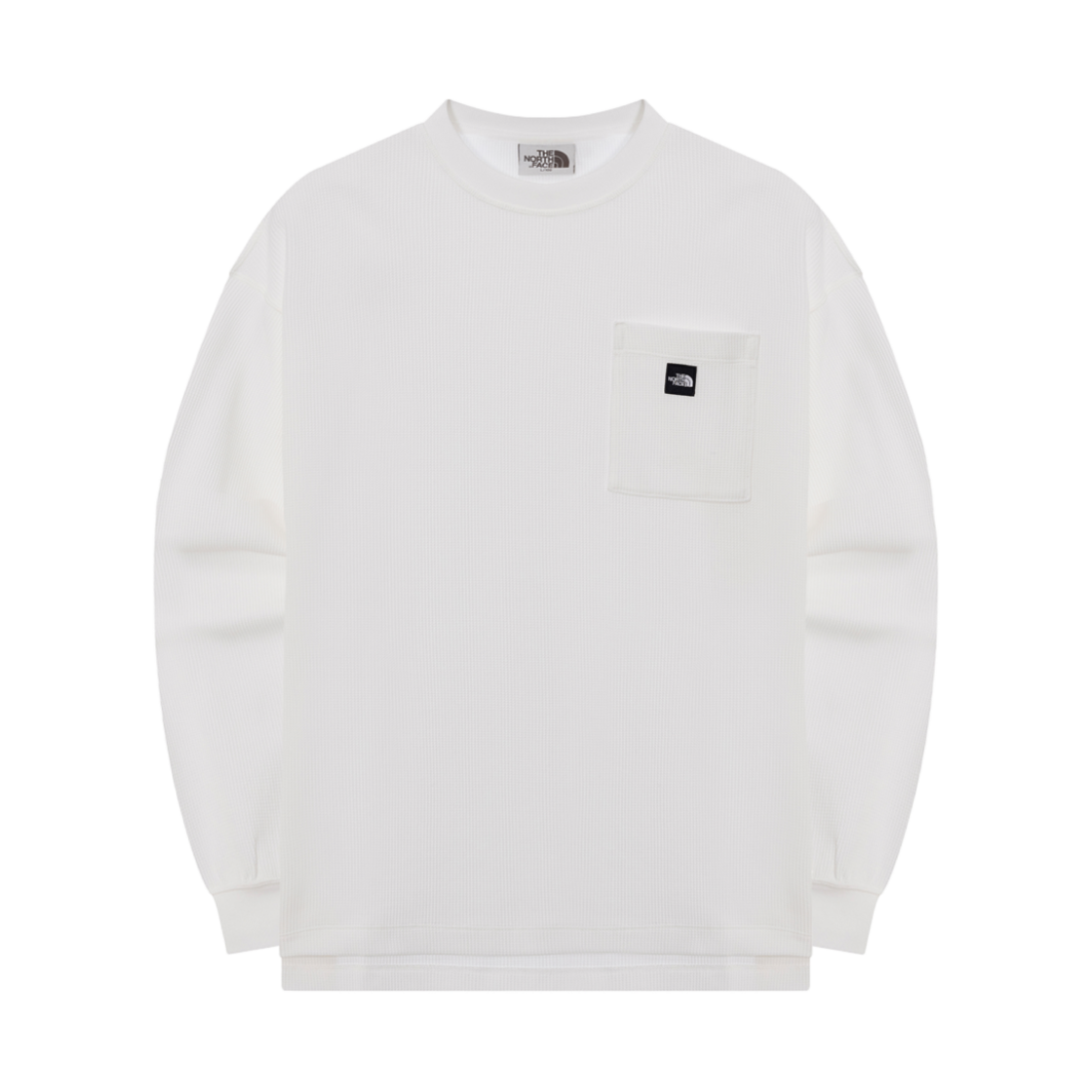 노스페이스 와플 롱슬리브 라운드 티셔츠 화이트 - 25SS