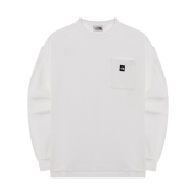 The North Face Waffle L/S Round T-Shirt White - 25SS